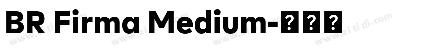 BR Firma Medium字体转换